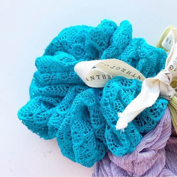 ANTHROPOLOGIE Large Textured Scrunchie Set of 3 NWT - Picture 3 of 7